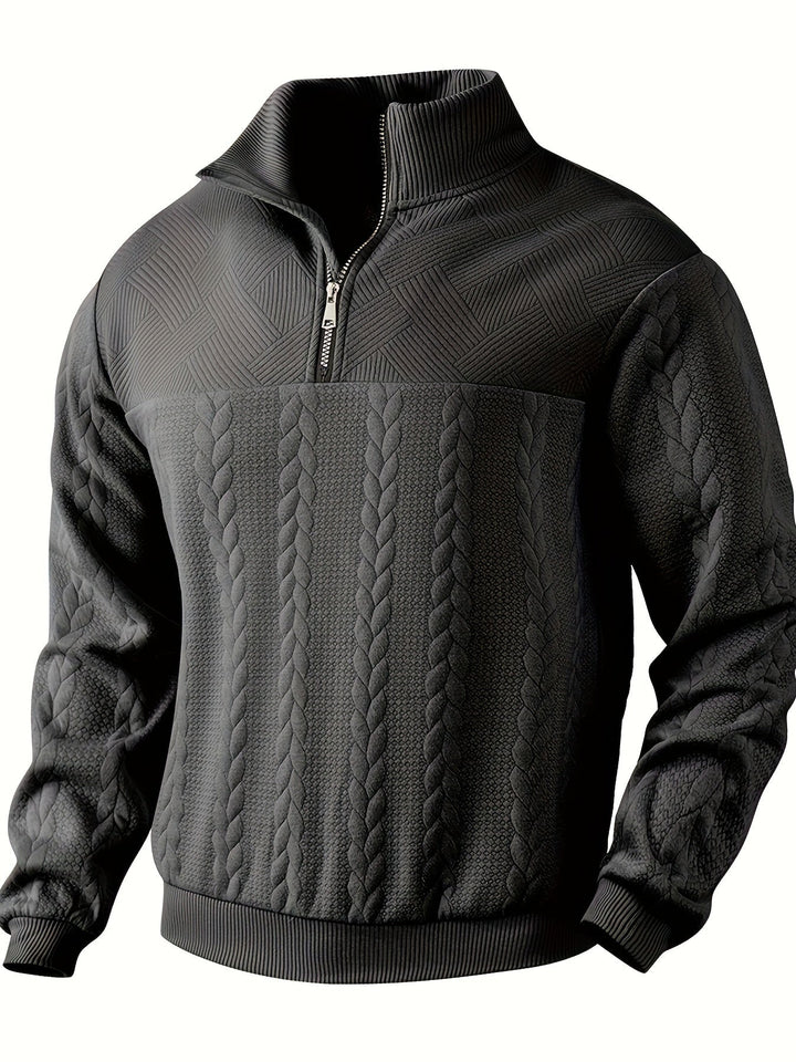 Caleb – Sweter z Zamkiem w Stylu Vintage