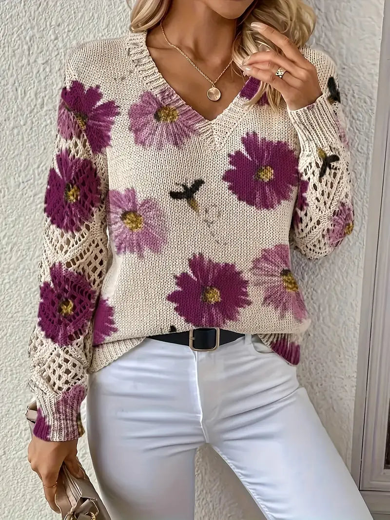 Tatyana - Stylowy Kardigan Z Dekoltem W Szpic