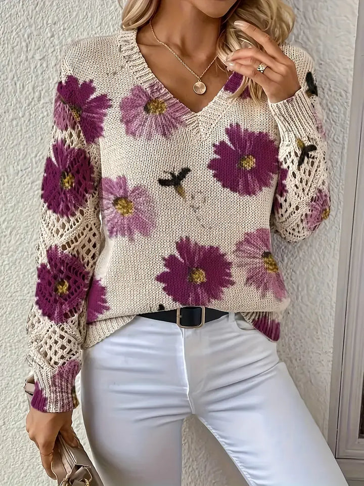 Tatyana - Stylowy Kardigan Z Dekoltem W Szpic