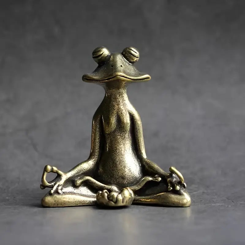Meditoad – Elegancki Metalowy Uchwyt Na Kadzidełka w Kształcie Zaby