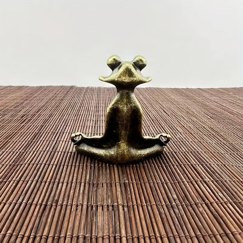 Meditoad – Elegancki Metalowy Uchwyt Na Kadzidełka w Kształcie Zaby