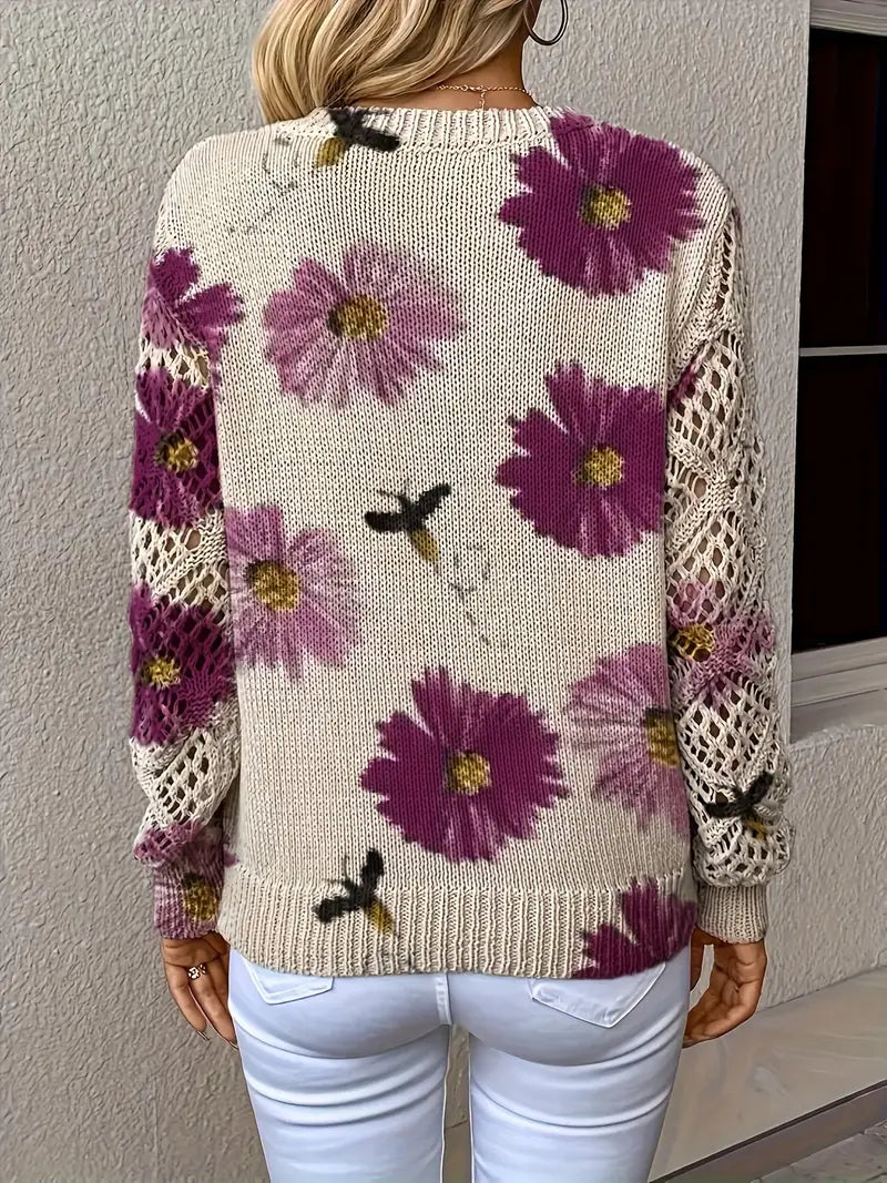 Tatyana - Stylowy Kardigan Z Dekoltem W Szpic