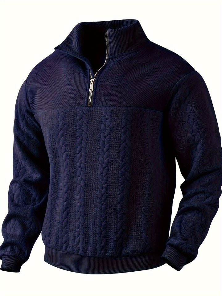Caleb – Sweter z Zamkiem w Stylu Vintage