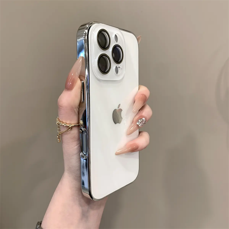 Chromelux – Wysokiej Jakości Galwanizowana Szklana Obudowa Obiektywu Do iPhone'a