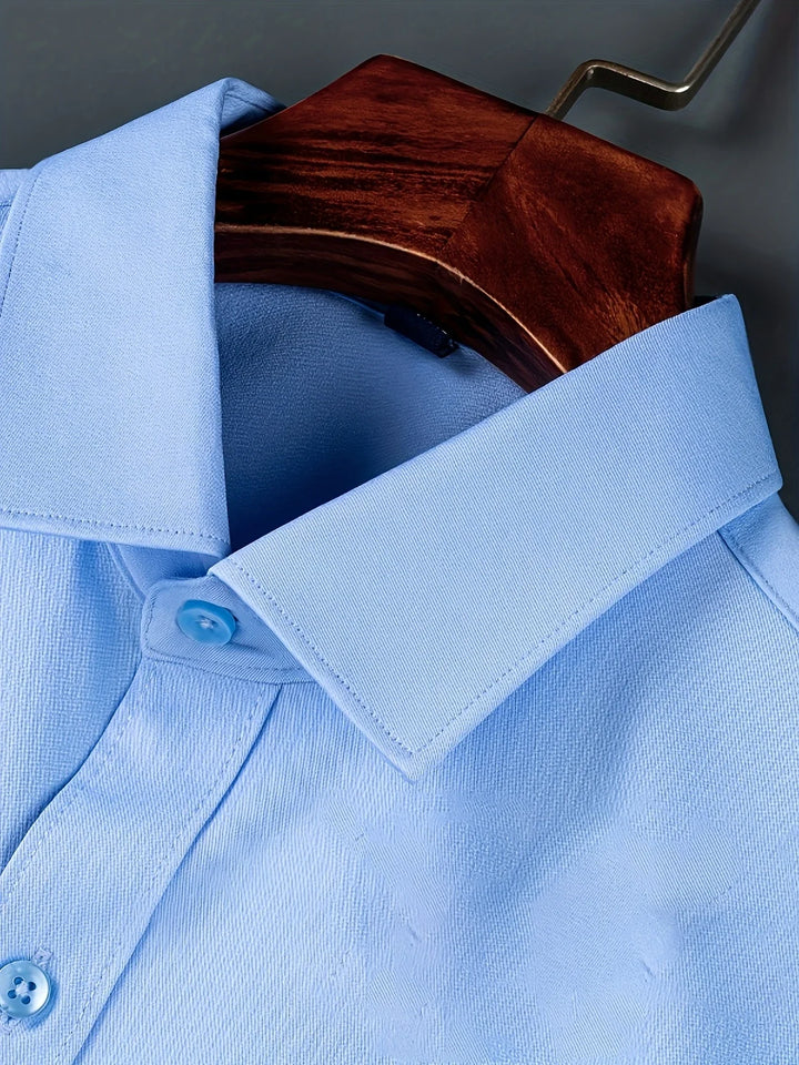 Ezra – Elegancka Koszula o Dopasowanym Kroju z Guzikami