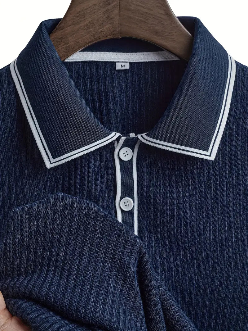 Orestis - Elegancka Koszulka Polo Z Krótkim Rękawem