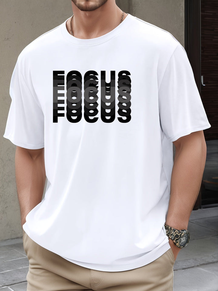 Focus – Stylowa Koszulka z Efektownym Wzorem