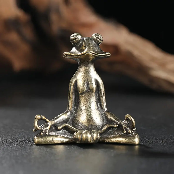 Meditoad – Elegancki Metalowy Uchwyt Na Kadzidełka w Kształcie Zaby