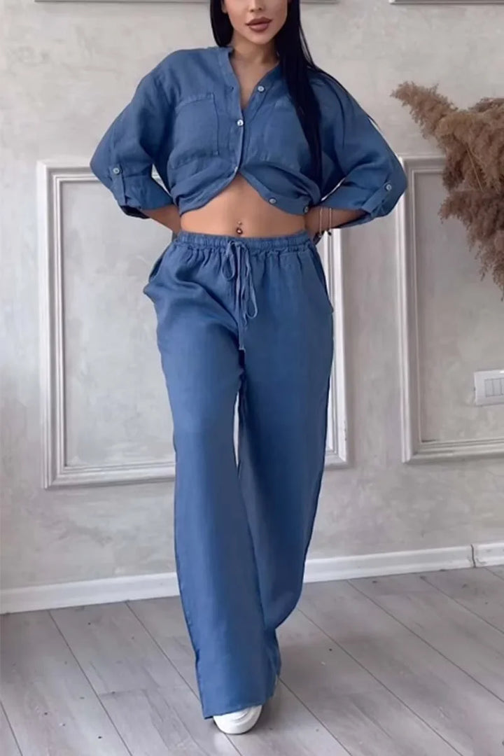 Arielle - Bawełny i Lnu Dwuczęściowy Zestaw