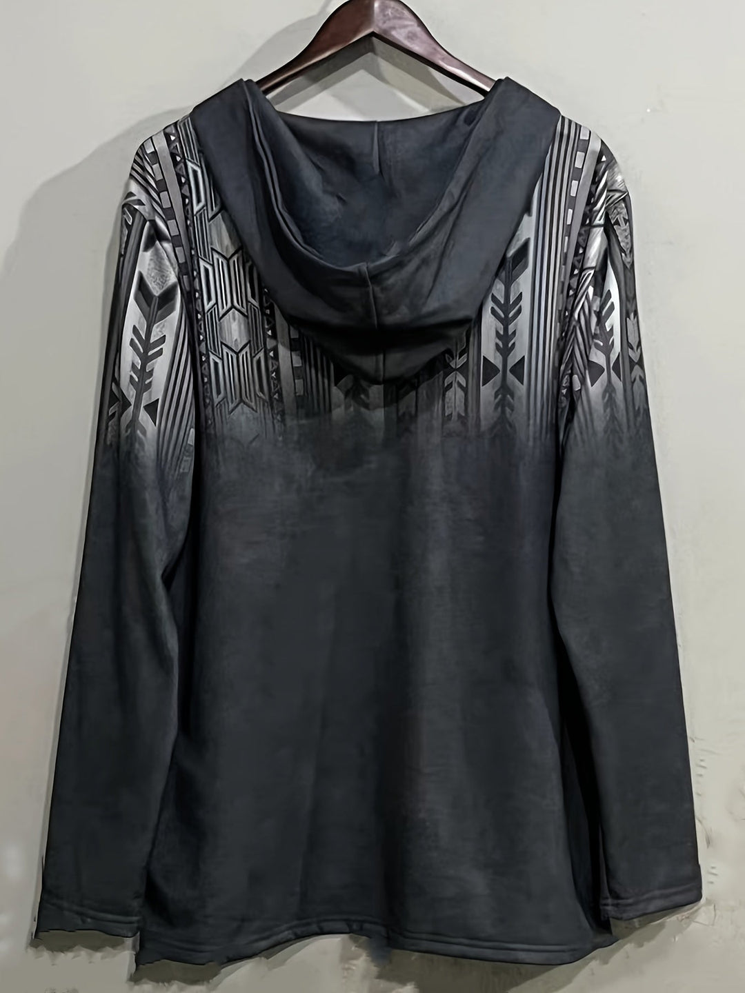 Sandeep – Swobodna Bluza z Kapturem z Nadrukiem 3D