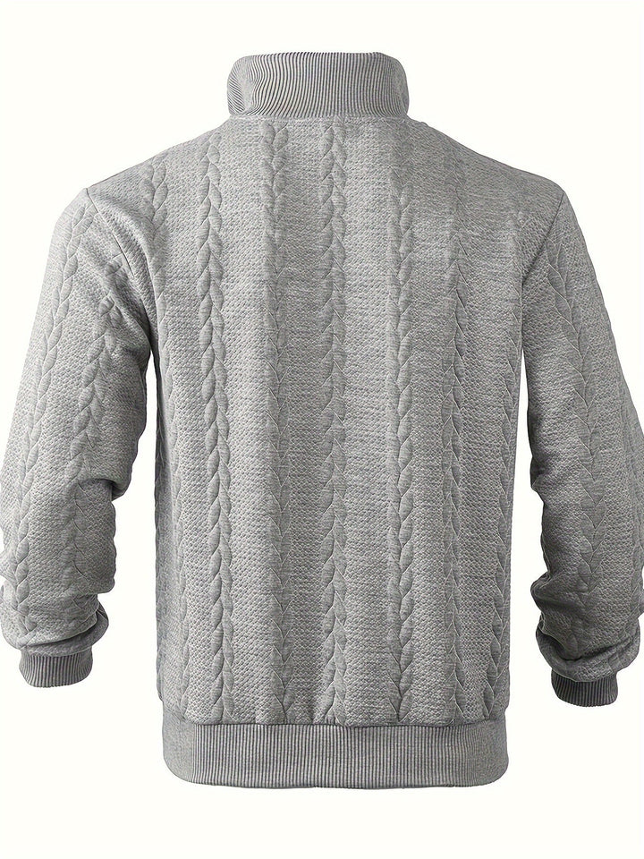 Caleb – Sweter z Zamkiem w Stylu Vintage