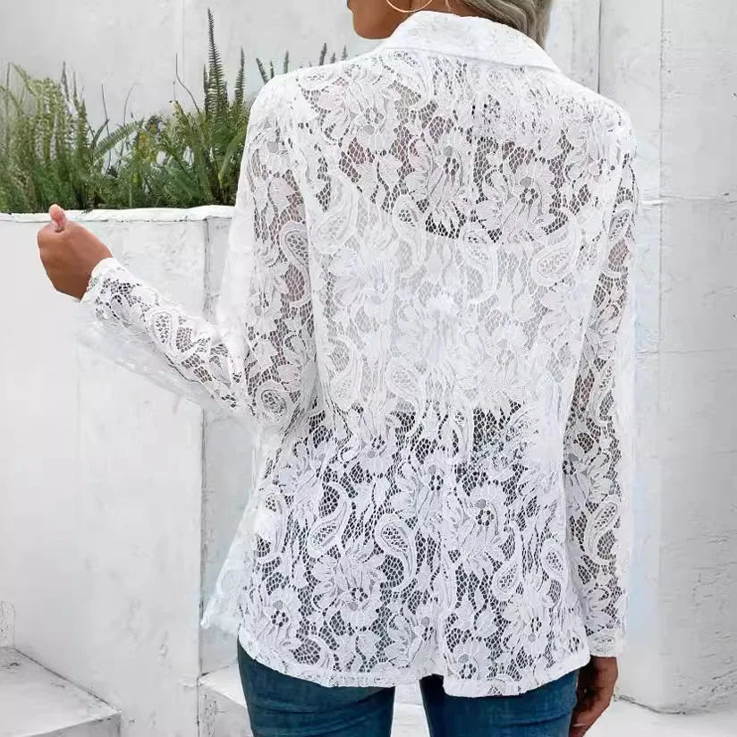 Naemi – Elegancka Koronkowa Marynarka