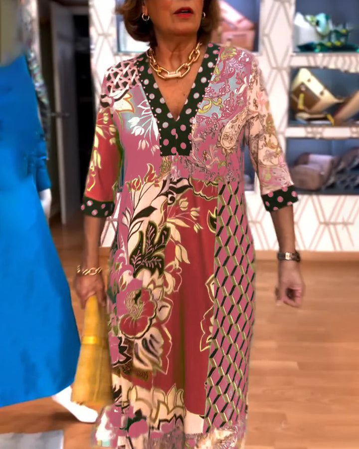 Charmaine – Elegancka Letnia Sukienka z Dekoltem w Szpic