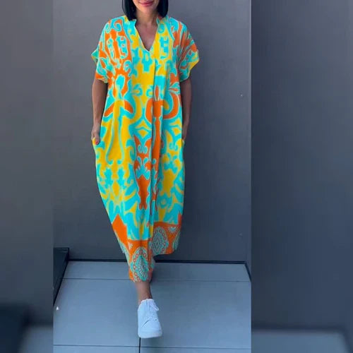 Bastiana – Elegancka Sukienka w Kwiaty