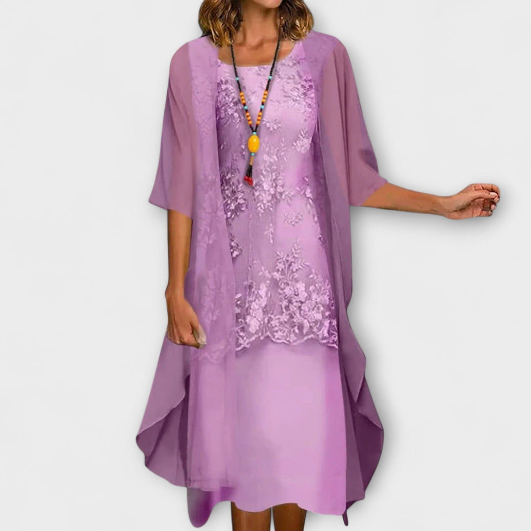 Himonika – Elegancka Sukienka w Kwiatowy Wzór