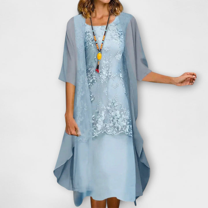Himonika – Elegancka Sukienka w Kwiatowy Wzór