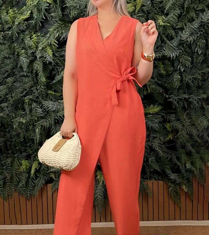 Betsy – Elegancki Kombinezon Bez Rękawów