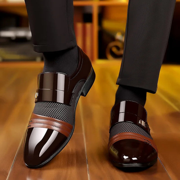 Vicente - Błyszczące Buty Wizytowe Premium
