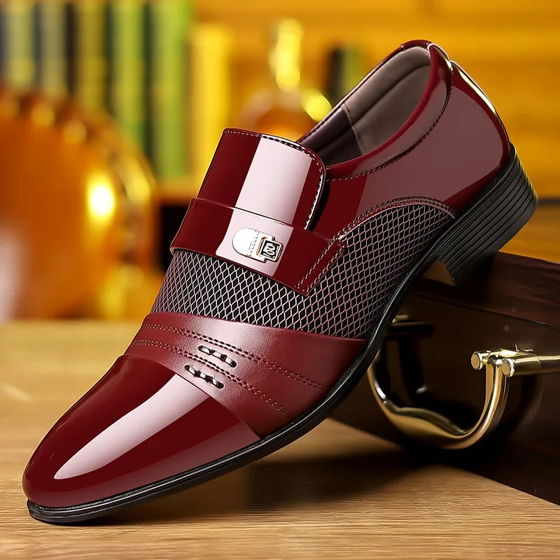 Vicente - Błyszczące Buty Wizytowe Premium