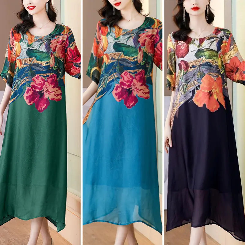 Debby – Elegancka Sukienka w Kwiatowy Wzór