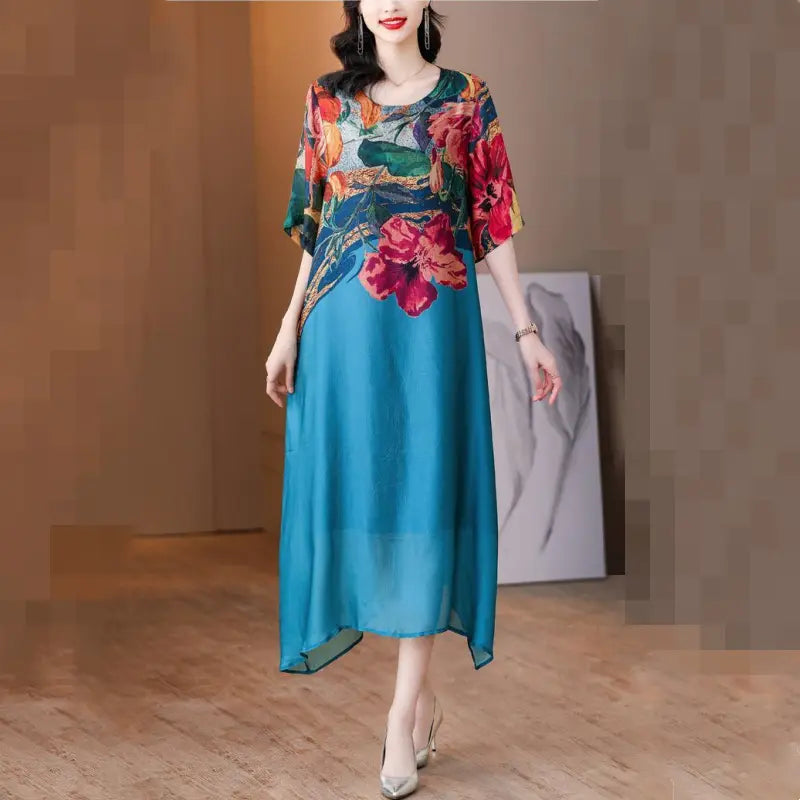 Debby – Elegancka Sukienka w Kwiatowy Wzór