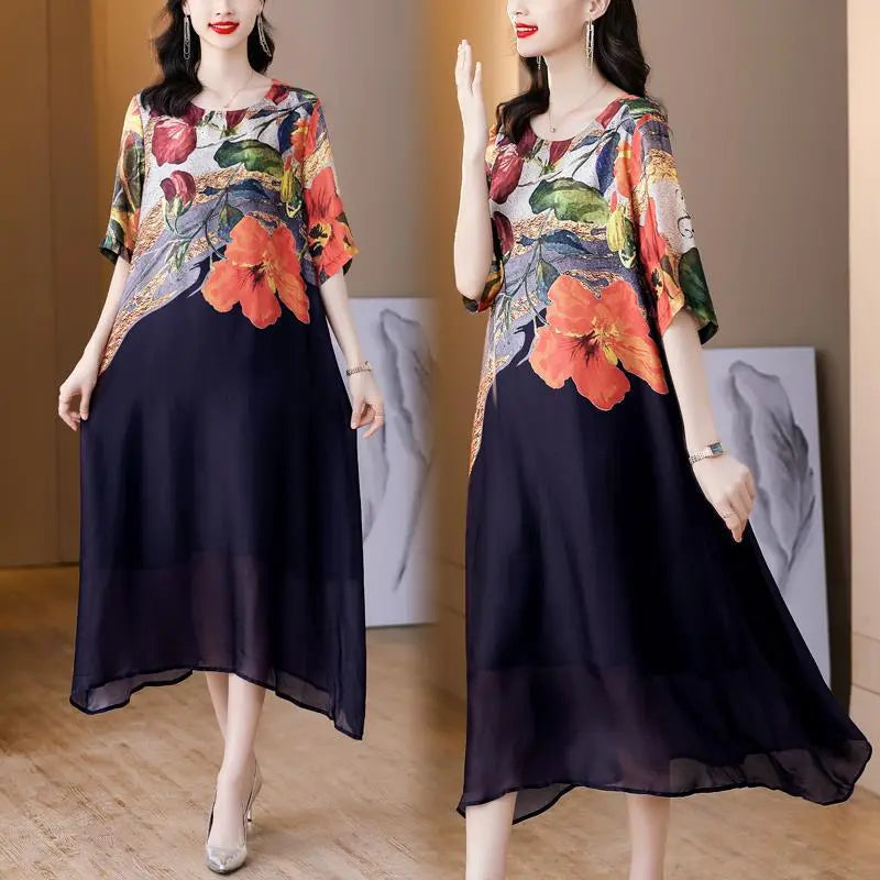 Debby – Elegancka Sukienka w Kwiatowy Wzór
