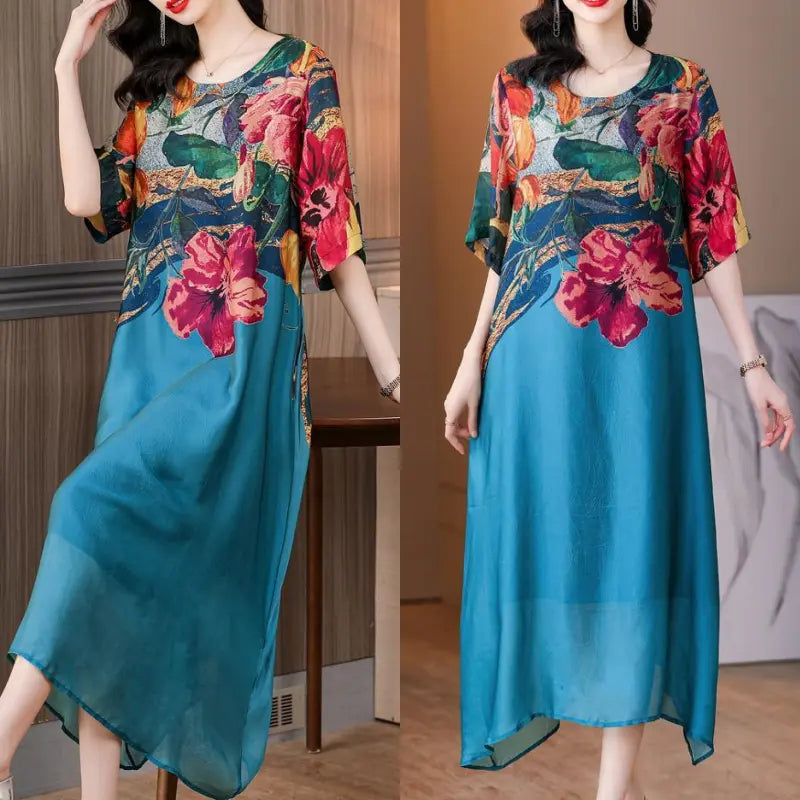 Debby – Elegancka Sukienka w Kwiatowy Wzór