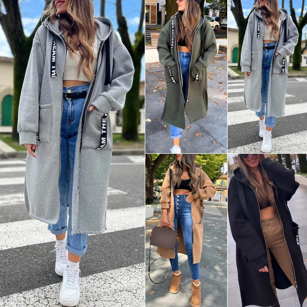 Aleixo – Elegancka Bluza z Długim Kapturem Bluza