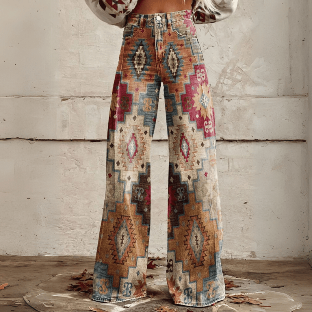 Mariola - Spodnie w Stylu Vintage Boho