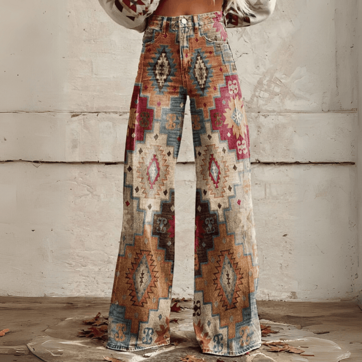 Mariola - Spodnie w Stylu Vintage Boho