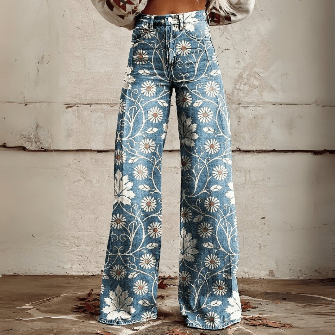 Mariola - Spodnie w Stylu Vintage Boho