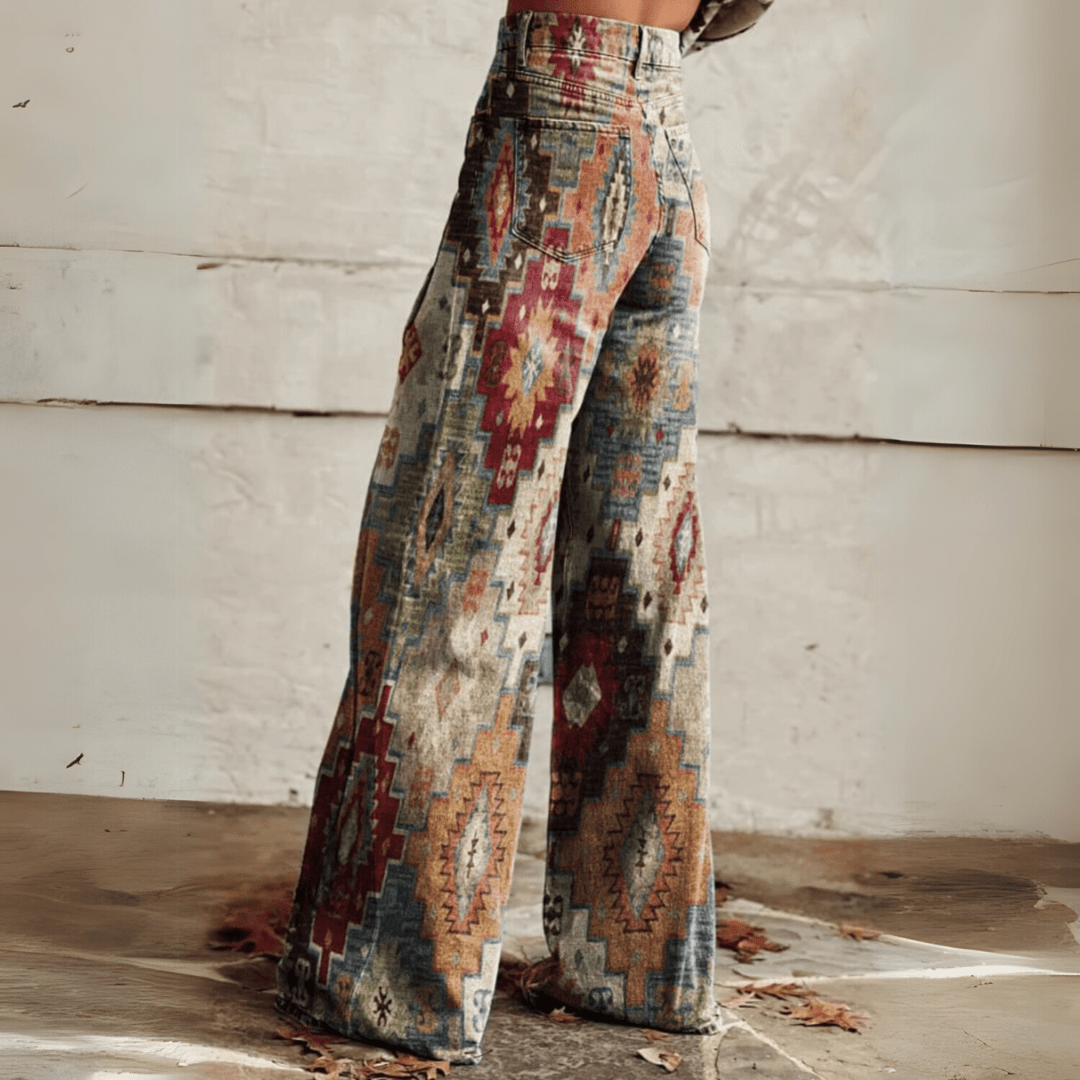 Mariola - Spodnie w Stylu Vintage Boho