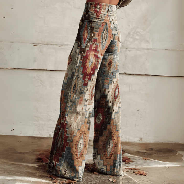 Mariola - Spodnie w Stylu Vintage Boho