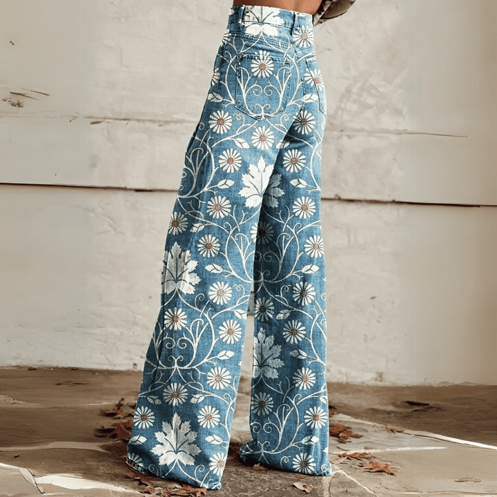 Mariola - Spodnie w Stylu Vintage Boho
