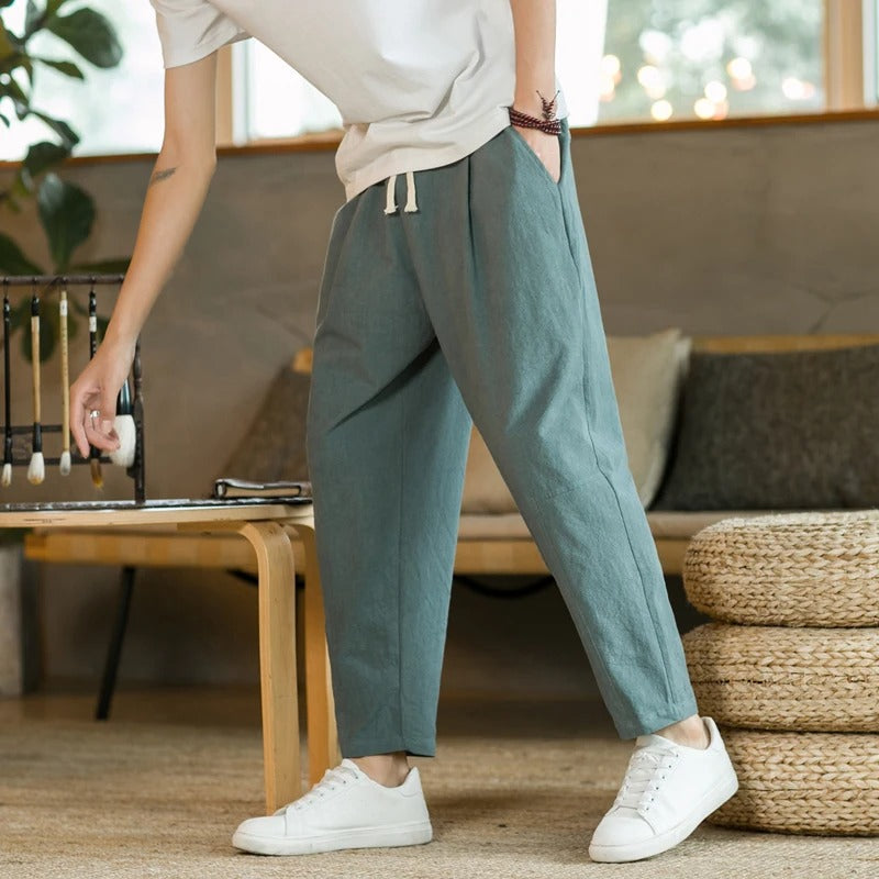 Filippo – Letnie Spodnie Lniane